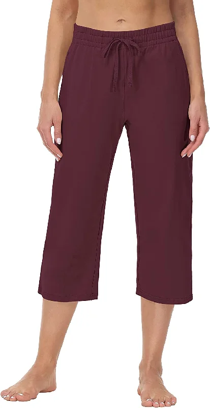 Wine Red - Capris