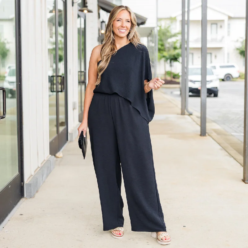 Good Luck Babe Jumpsuit, Black