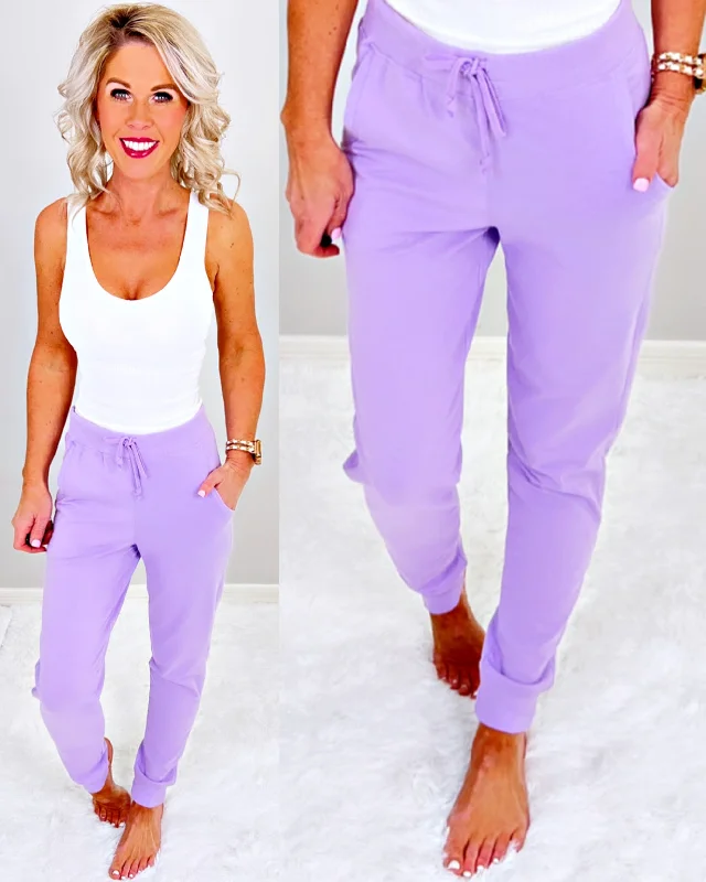 Lavender Pocket Joggers