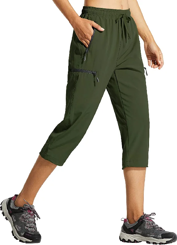 02-capri Pants-army Green