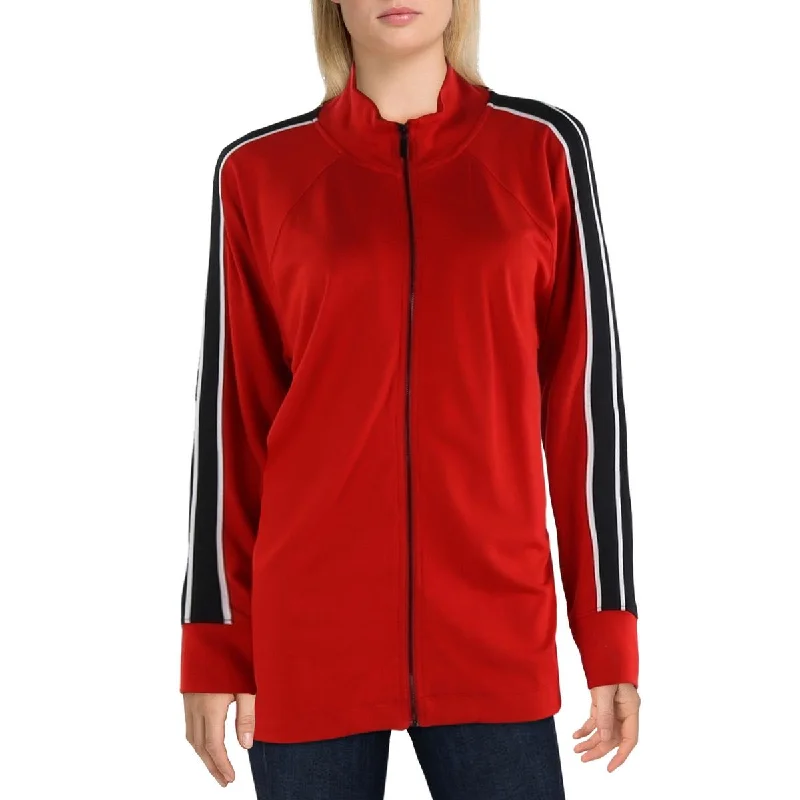 Anne Klein Womens Colorblock Lightweight Soft Shell Jacket