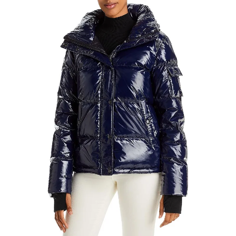 Aqua Womens Lacquer Ella Down Cold Weather Puffer Jacket