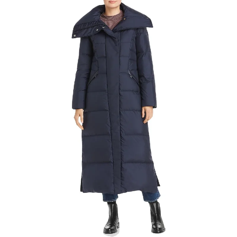 Cole Haan Womens Maxi Long Puffer Coat