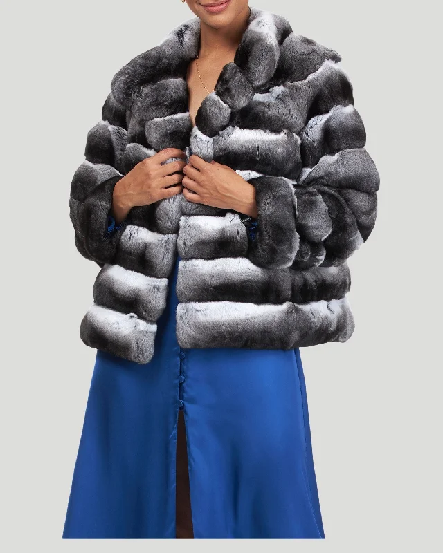 Horizontal Chinchilla Jacket