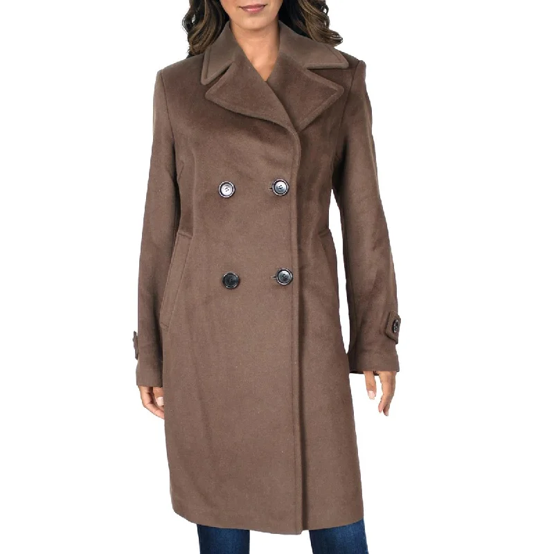 Sam Edelman Double Breasted Wool Blend Twill Coat