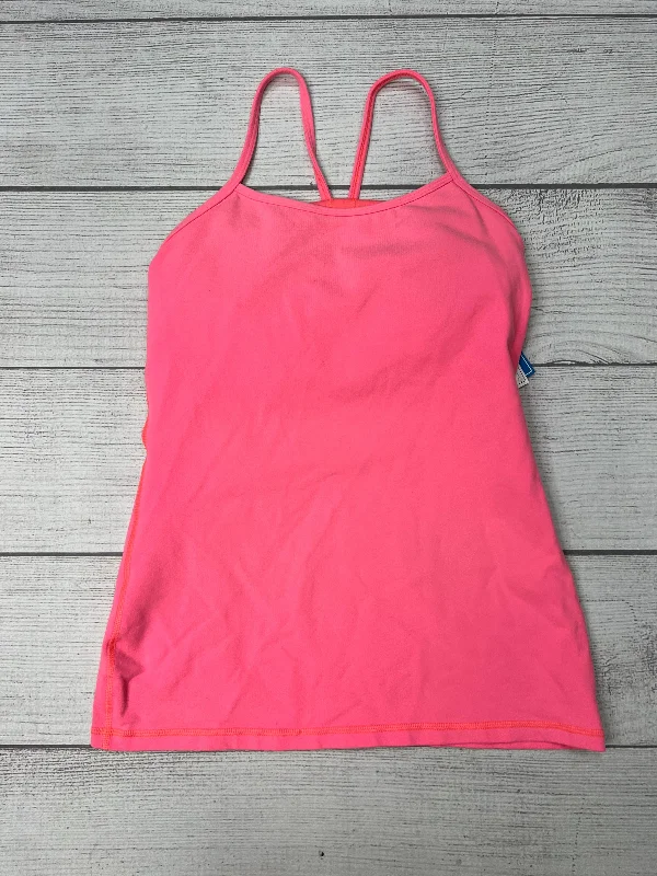 Athletic Tank Top By Lululemon In Pink, Size: 8