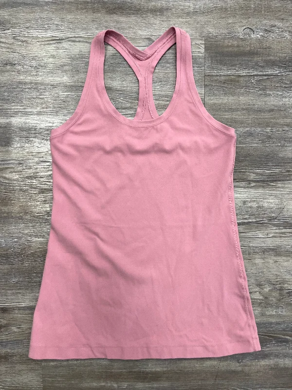 Athletic Tank Top By Lululemon In Pink, Size: M