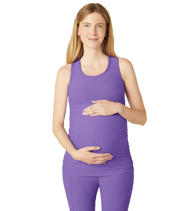 Beyond Yoga Spacedye Bases Covered Maternity Racerback Tank Bright Amethyst Heather