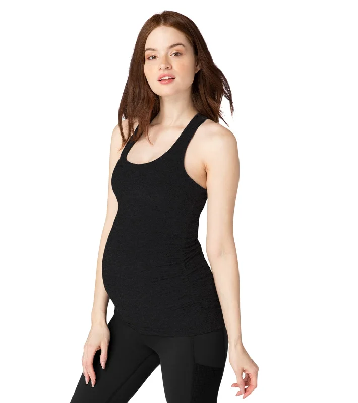 Beyond Yoga Supplex Maternity Long Racerback Cami Jet Black