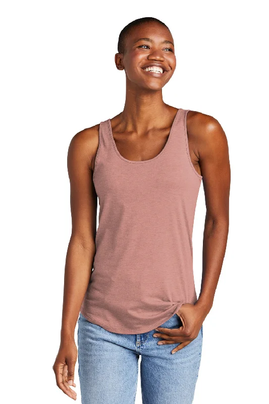 District Womens Perfect Tri Relaxed Tank Top - Blush Frost