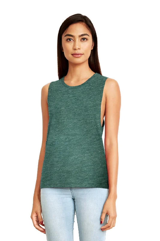 Next Level Womens Festival Muscle Tank Top - Royal Pine Green