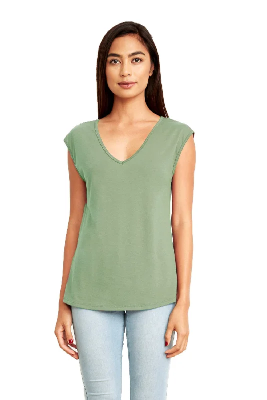 Next Level Womens Festival Tank Top - Stonewashed Green - Closeout