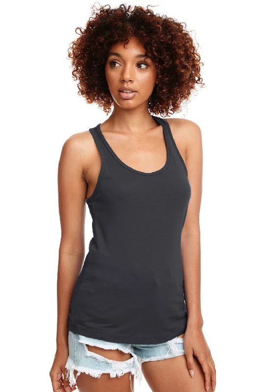 Next Level Womens Ideal Jersey Tank Top - Dark Grey