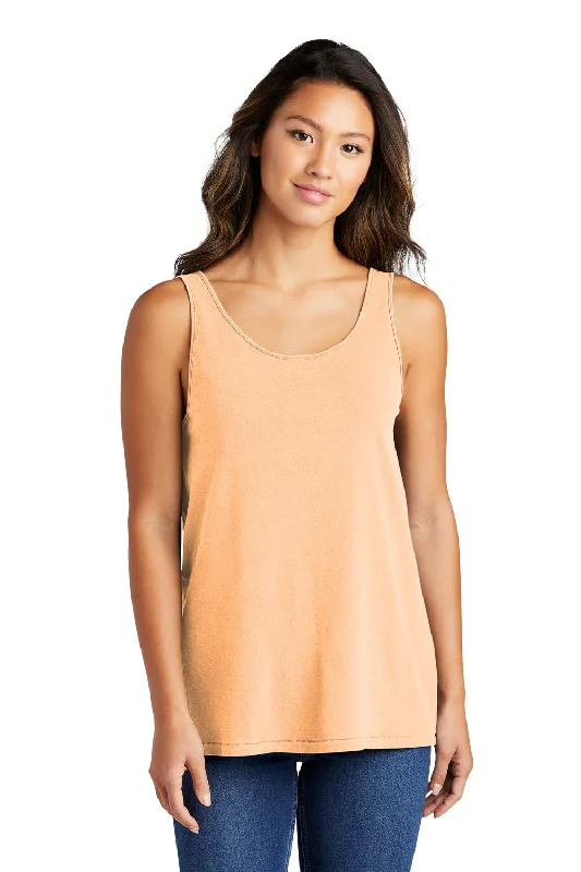 Port & Company Womens Beach Wash Garment Dyed Tank Top - Peach