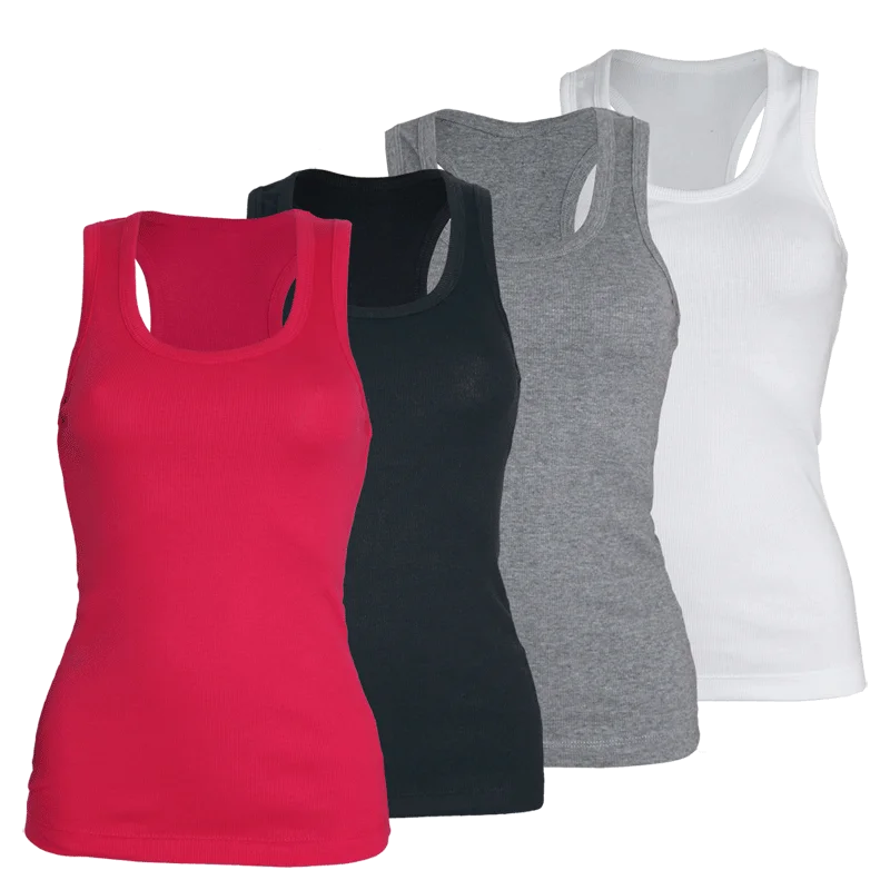 Racerback Stretch Girl Tank-Top