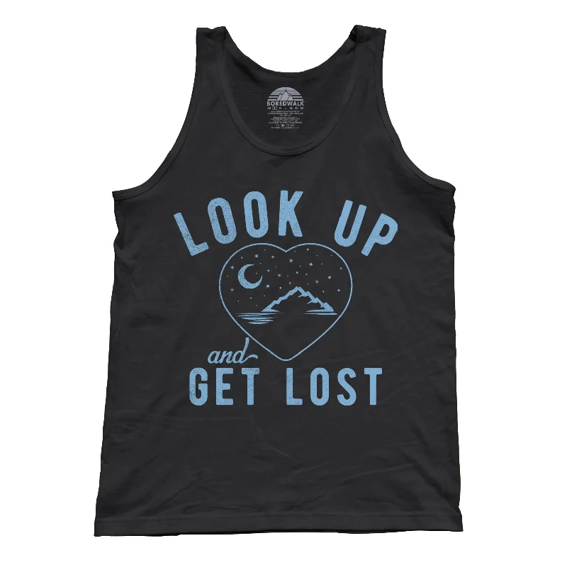 Unisex Look Up and Get Lost Tank Top - Astronomy Shirt