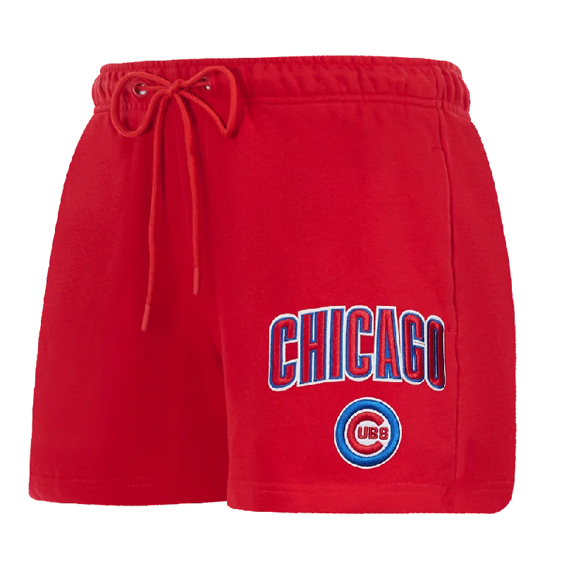 MLB CHICAGO CUBS CLASSIC WOMEN'S FLC SHORT (RED)