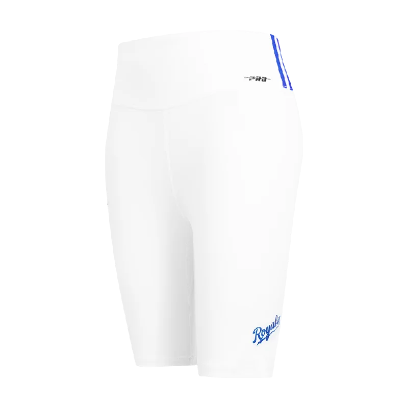 MLB KANSAS CITY ROYALS CLASSIC WOMEN'S CTN BIKE SHORT (WHITE)