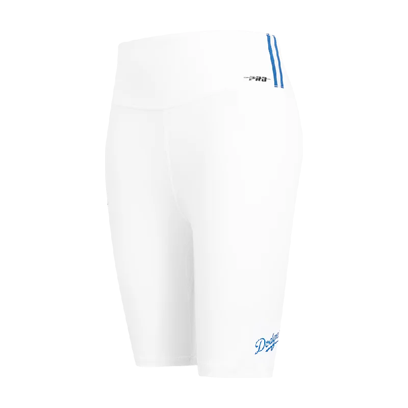 MLB LOS ANGELES DODGERS CLASSIC WOMEN'S CTN BIKE SHORT (WHITE)