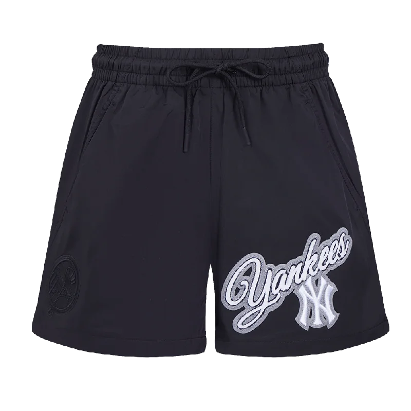 MLB NEW YORK YANKEES SCRIPT WOVEN SHORT (BLACK)