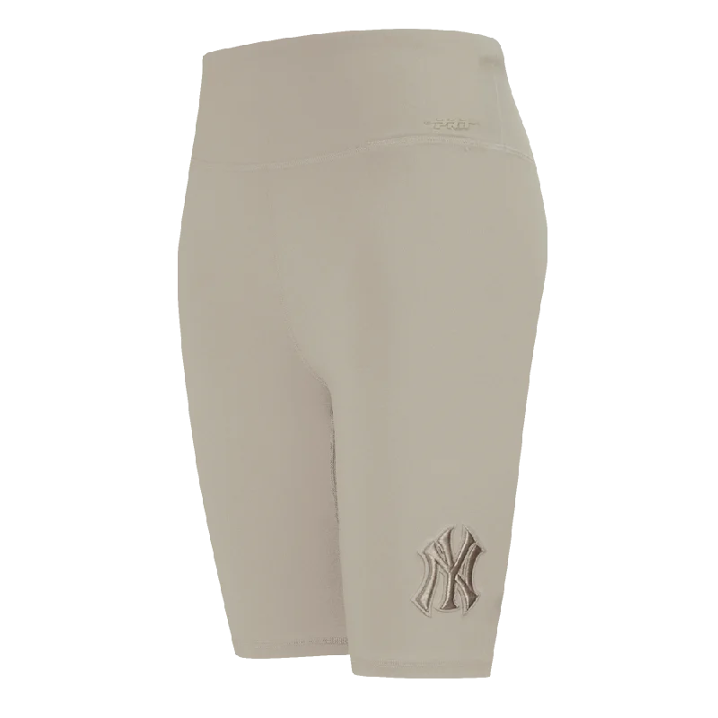 MLB NEW YORK YANKEES NEUTRAL WOMEN'S JERSEY BIKE SHORT (TAUPE)