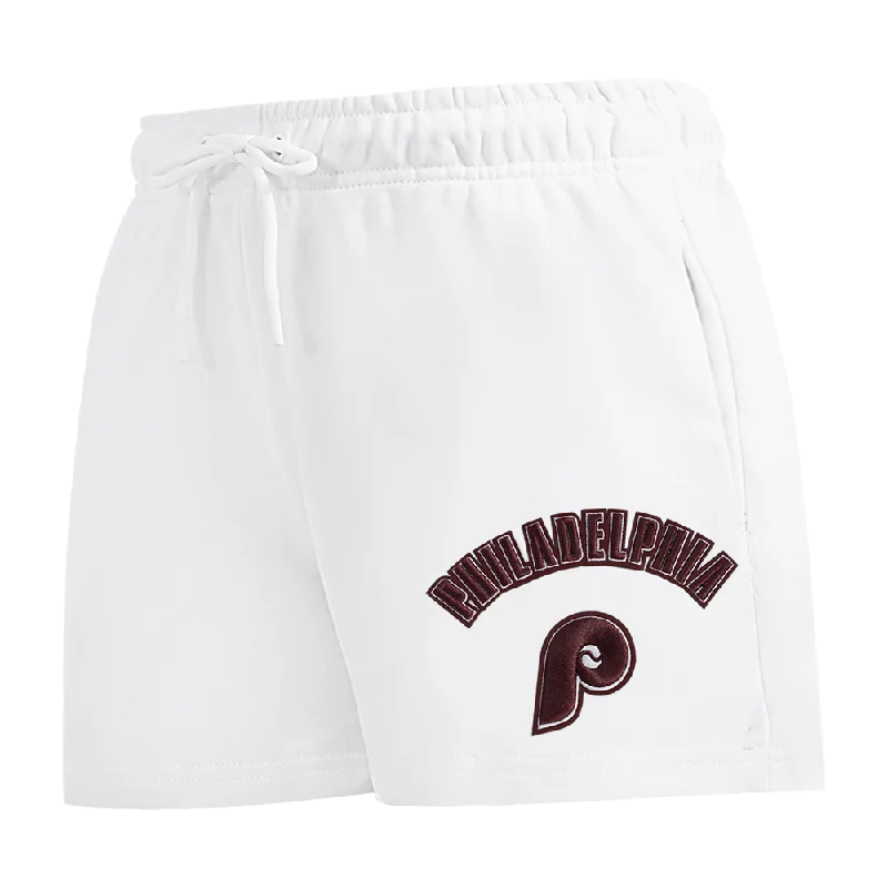 MLB PHILADELPHIA PHILLIES RETRO CLASSIC WOMEN'S SHORT (WHITE)