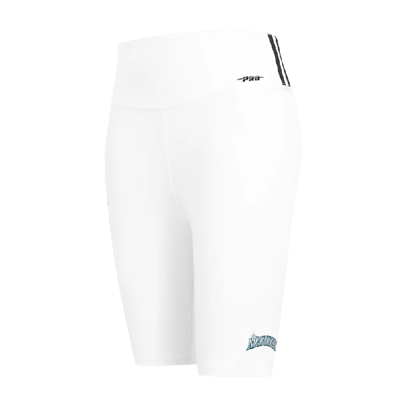 MLB SEATTLE MARINERS CLASSIC WOMEN'S BIKE SHORT (WHITE)