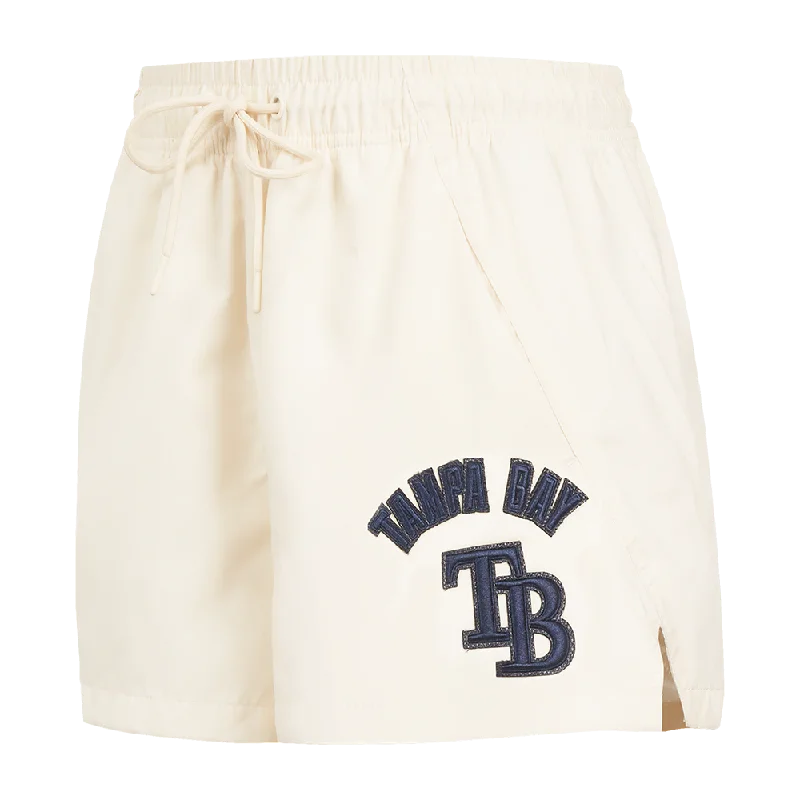 MLB TAMPA BAY RAYS TRIPLE TONAL WOMEN'S WOVEN SHORT (EGGSHELL)