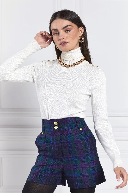 Luxe Tailored Short (Heather Tartan)