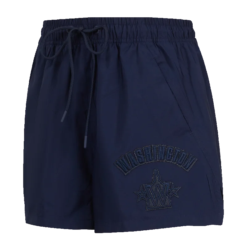 MLB WASHINGTON NATIONALS TRIPLE TONAL WOMEN'S WOVEN SHORT (MIDNIGHT NAVY)