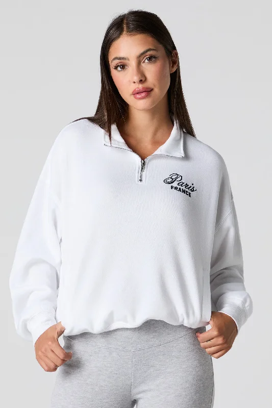 City Graphic Quarter Zip Sweatshirt