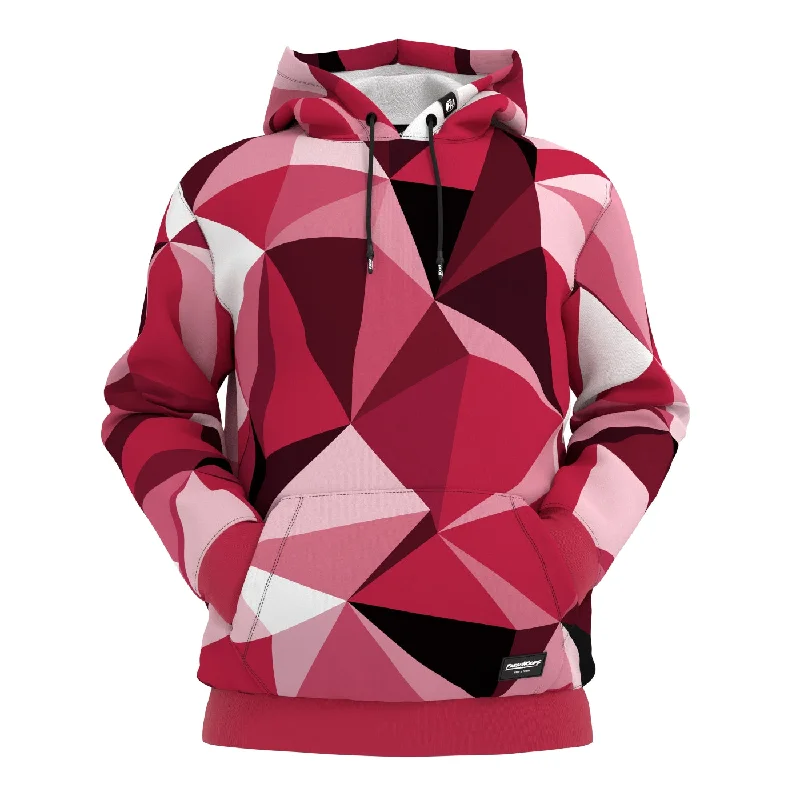 Cubes Magenta Hoodie