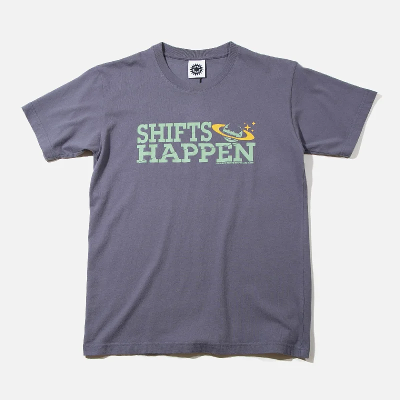 Shifts Happen T-shirt - Salty Blue