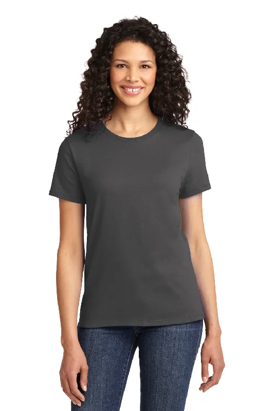 Port & Company Womens Essential Short Sleeve Crewneck T-Shirt - Charcoal Grey