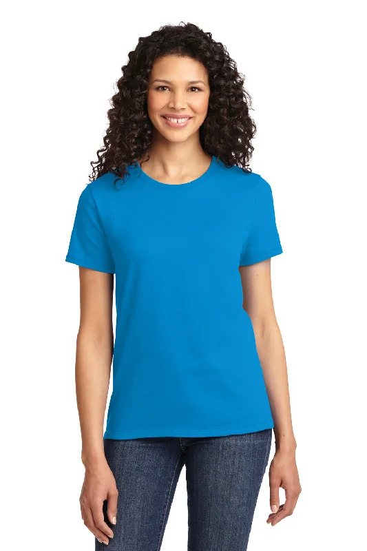 Port & Company Womens Essential Short Sleeve Crewneck T-Shirt - Sapphire Blue - Closeout