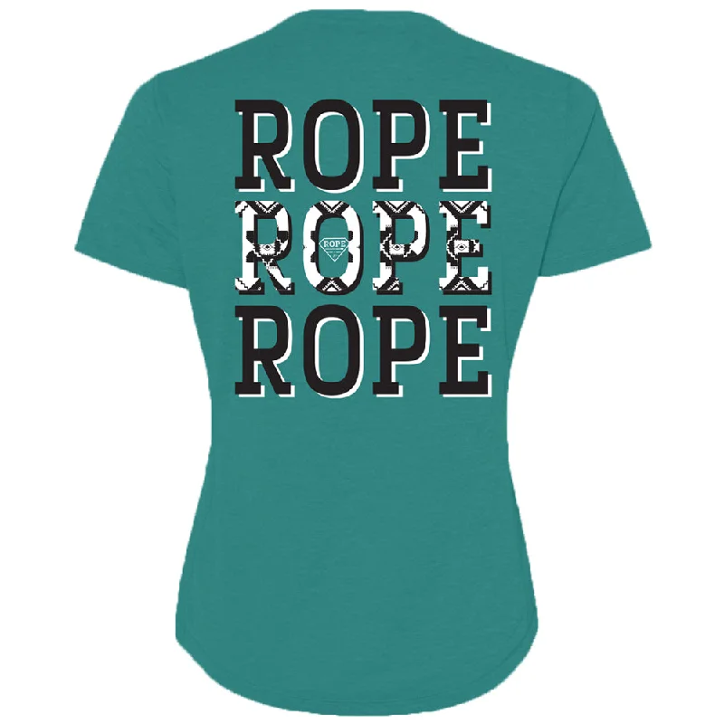 "Rope Rope Rope" Teal Heather T-shirt