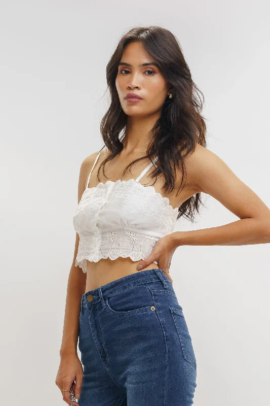 White Bustier Top