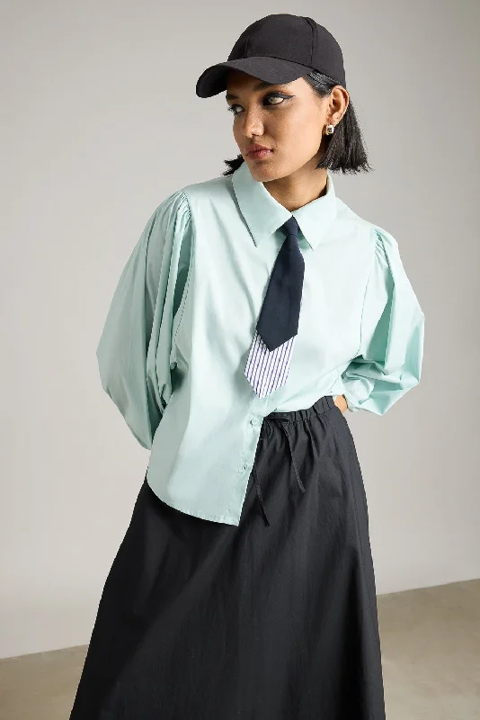 Oversized Shirt With Tie