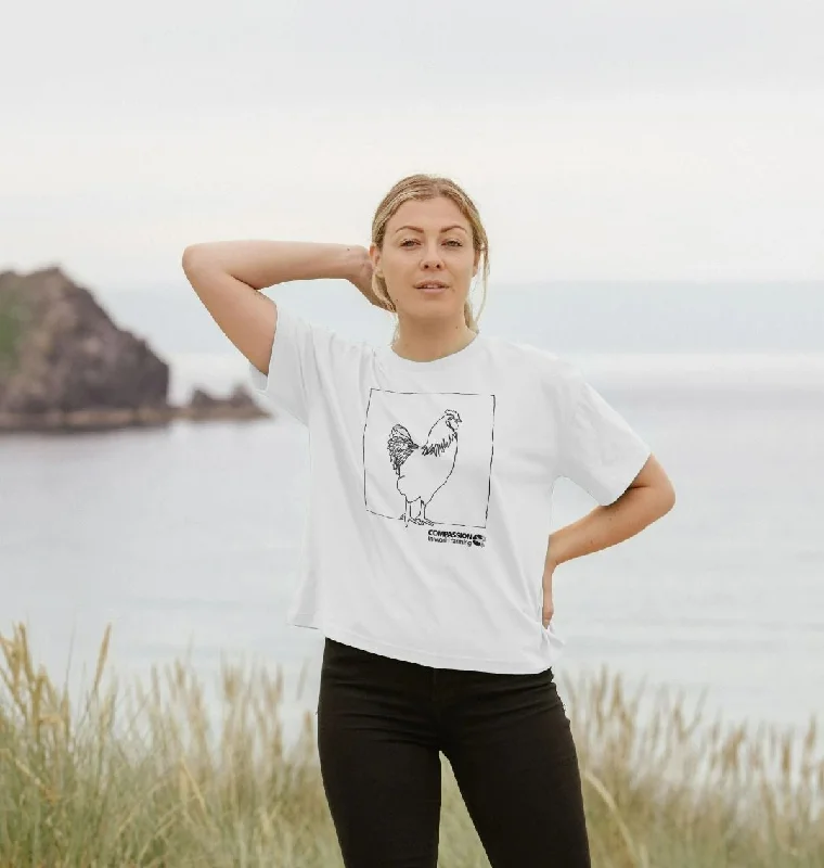 Women's Chicken Boxy T-Shirt