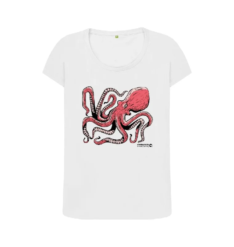 Women's Octopus Scoop Neck T-Shirt